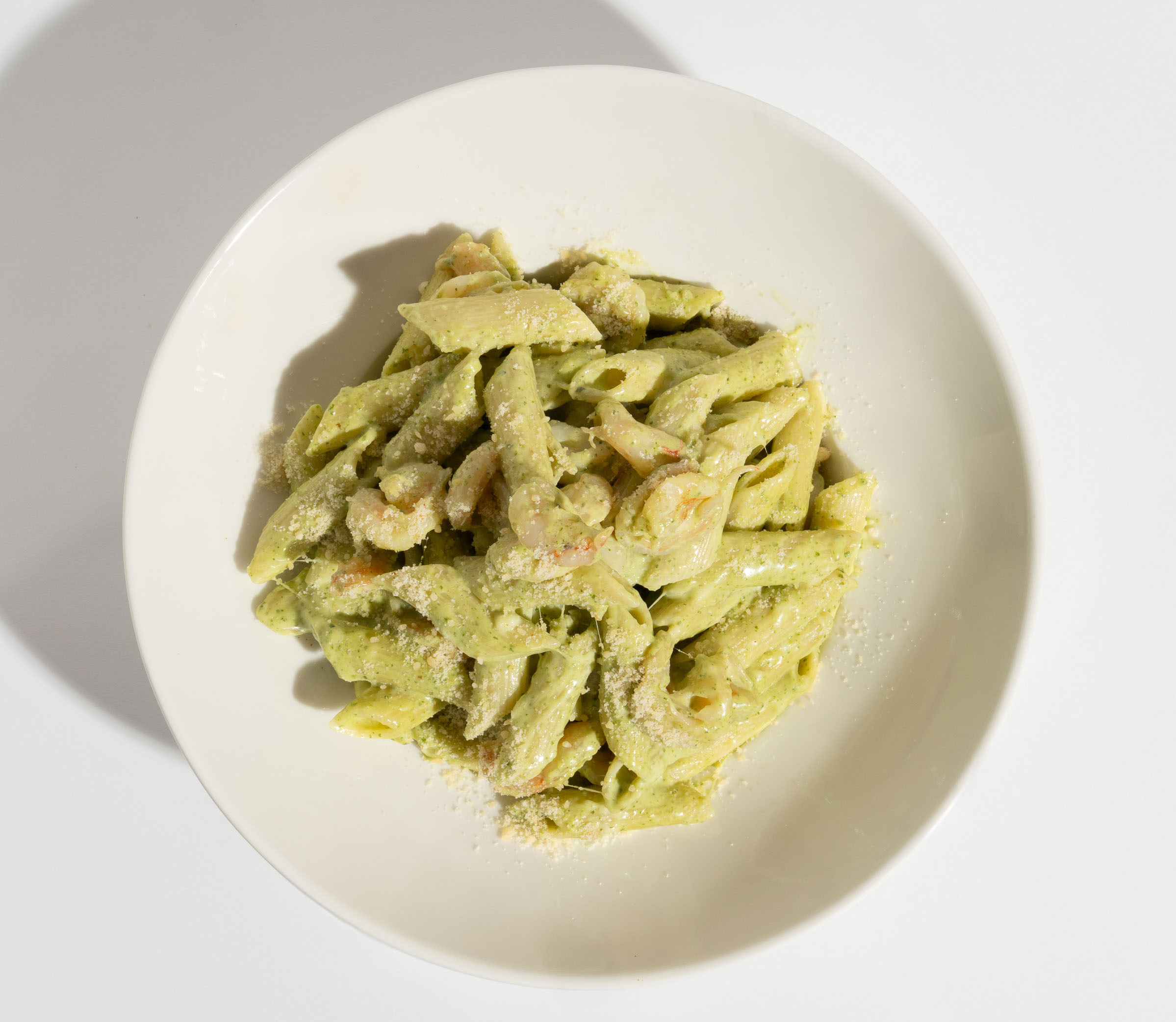 Shrimp Pasta With Pesto Sauce