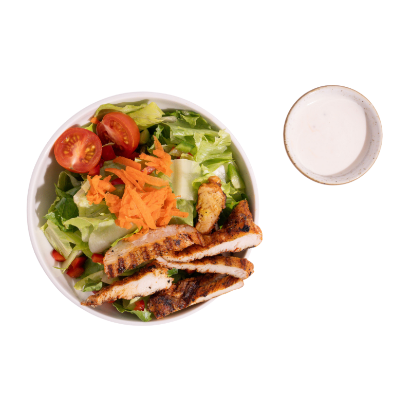 Mix Salad With Grilled Chicken