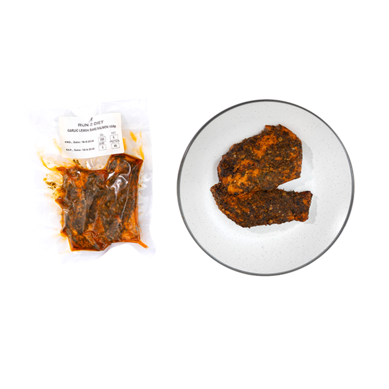 Garlic Lemon Baked Salmon - VAC (1 KG)